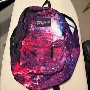 JanSport Cosmic Galaxy Print Backpack